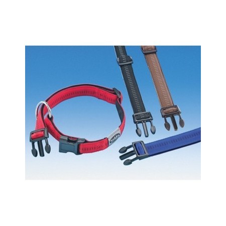 Collar De Naylon, Agarre Suave. 25 Mm 50-65 Cm Color Marrón