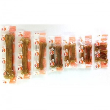 Hueso prensado de cuero 10cm 2ud/blister