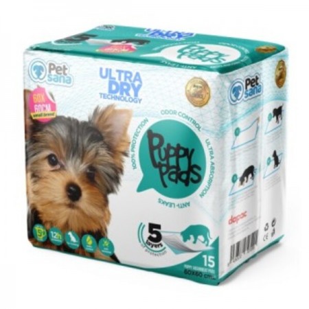Puppy Pads 60x60 (Tapetines) (15 unidades)