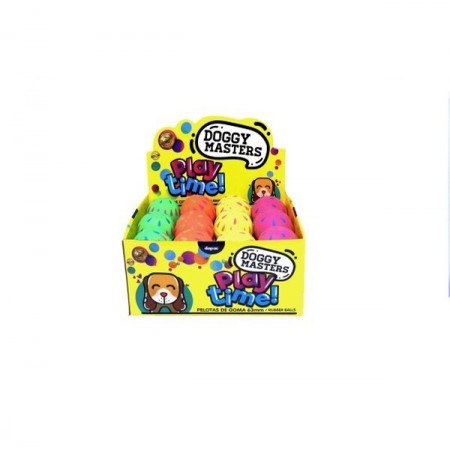 Doggy Master Playtime pelotas Flower Acid Balls 72mm (12 unidades)