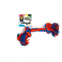 Doggy Masters Colorful yute play hueso doble nudo 25cm