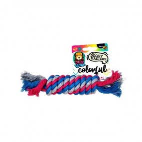 Doggy Masters Colorful yute play hueso cilindro 20cm