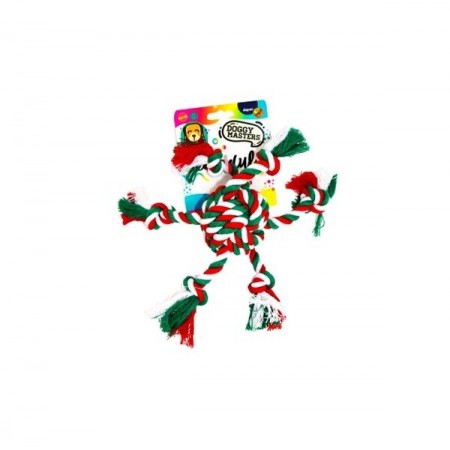 Doggy Master Colorful yute play pelota 6 nudos tiradores 8*25cm