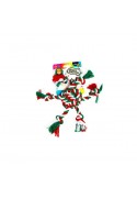 Doggy Master Colorful yute play pelota 6 nudos tiradores 8*25cm