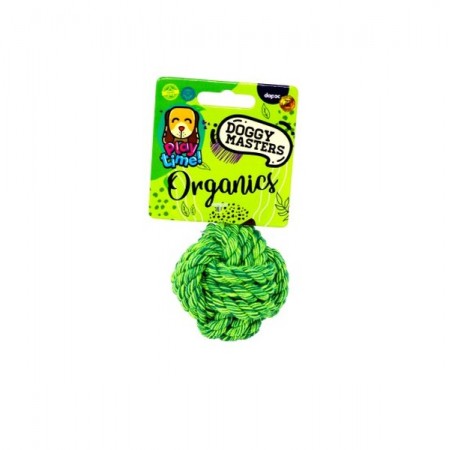 DOGGY MASTERS ORGANICS YUTE PLAY PELOTA VERDE 5 CM