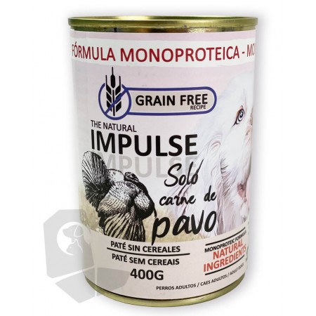 IMPULSE DOG HÚMEDO PAVO 400 GR