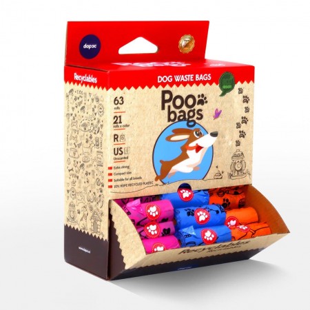 Cajas poo bags reciclables 63*15