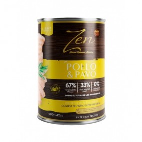 ZEN LATA PERRO POLLO Y PAVO 400GR