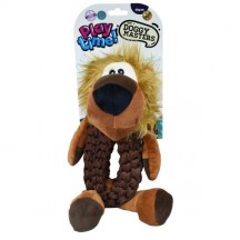 DOGGY MASTERS León con aro tirador de tela marrón (34*13*13cm)