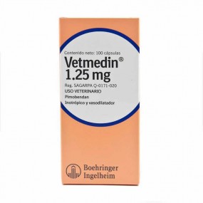 VETMEDIN 1,25 MG 100 CAPSULAS