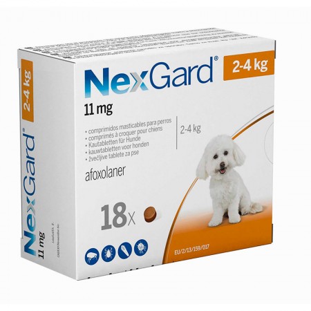 NEXGARD PERRO 2-4 KG 18 COMP