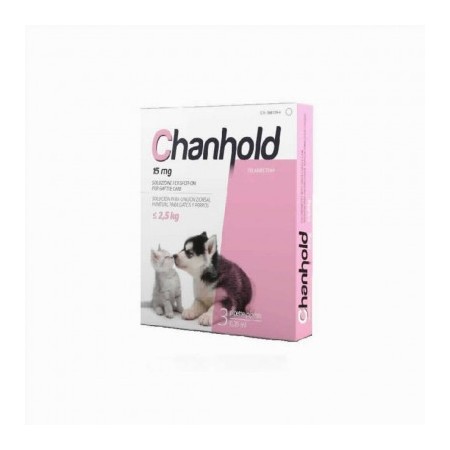 CHANHOLD 15 MG PERRO/GATO MENOS 2.5 KG XS 3 PIP