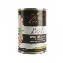 ZEN paté con trozos jabalí y pavo 400 gr