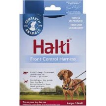 HALTI FRONT CONTROL HARNESS BLACK / RED LARGE