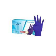GUANTE NITRILO SOFTSKIN AZUL 3 GR S/POLVO L 100U