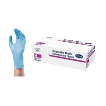GUANTE NITRILO HARTMANN SIN POLVO M 100U