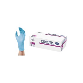 GUANTE NITRILO HARTMANN SIN POLVO M 100U