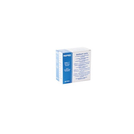CATETER NIPRO 0.70*19 MM 24G AMARILLO 50 UDS